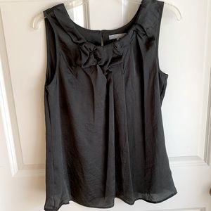 Shimmery gray lightweight flowy tank top